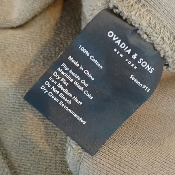 Ovadia and‎ sons Camo Cotton Mens sweatshirt XL